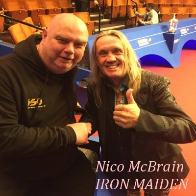 Nico McBrain from Iron maiden